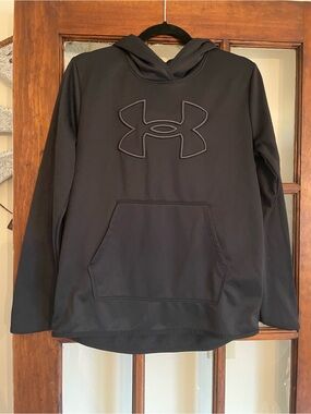 Under Armour Black Hooded Performance Sweatshirt